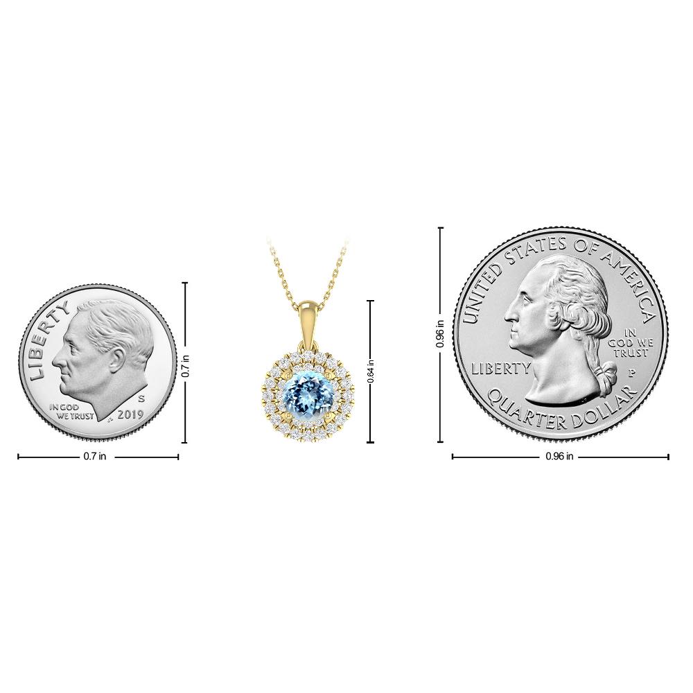 Yellow Gold - Aquamarine