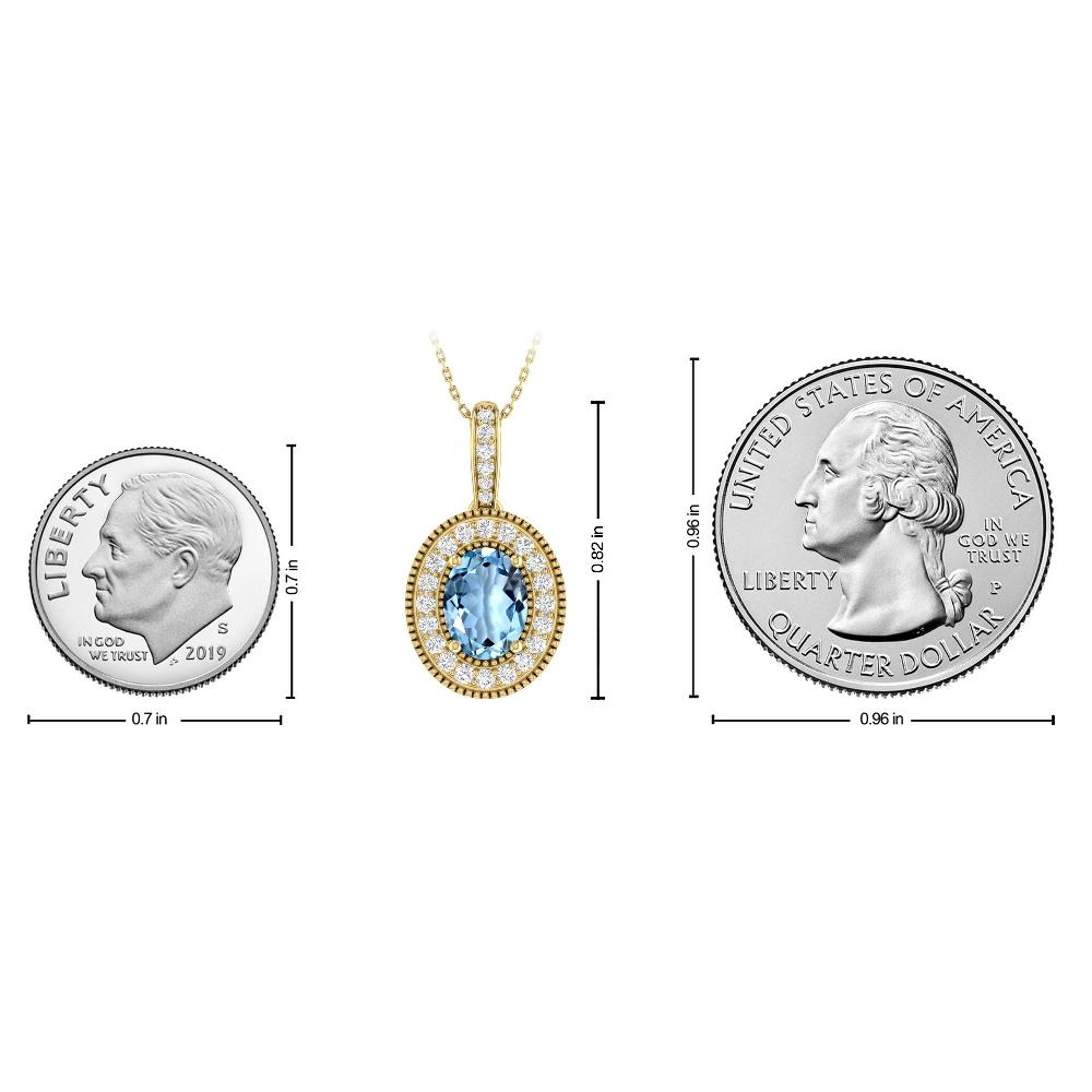 Yellow Gold - Aquamarine