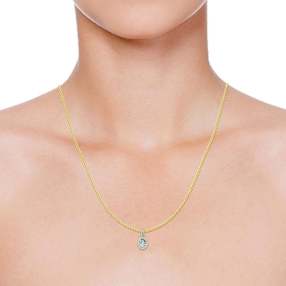 Yellow Gold - Aquamarine