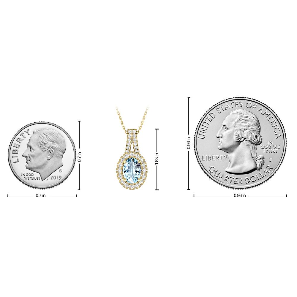 Yellow Gold - Aquamarine