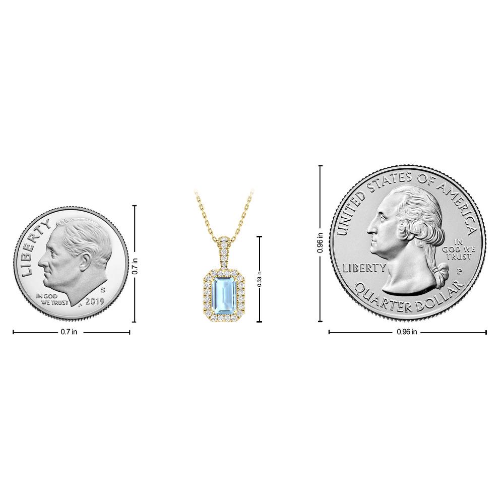 Yellow Gold - Aquamarine
