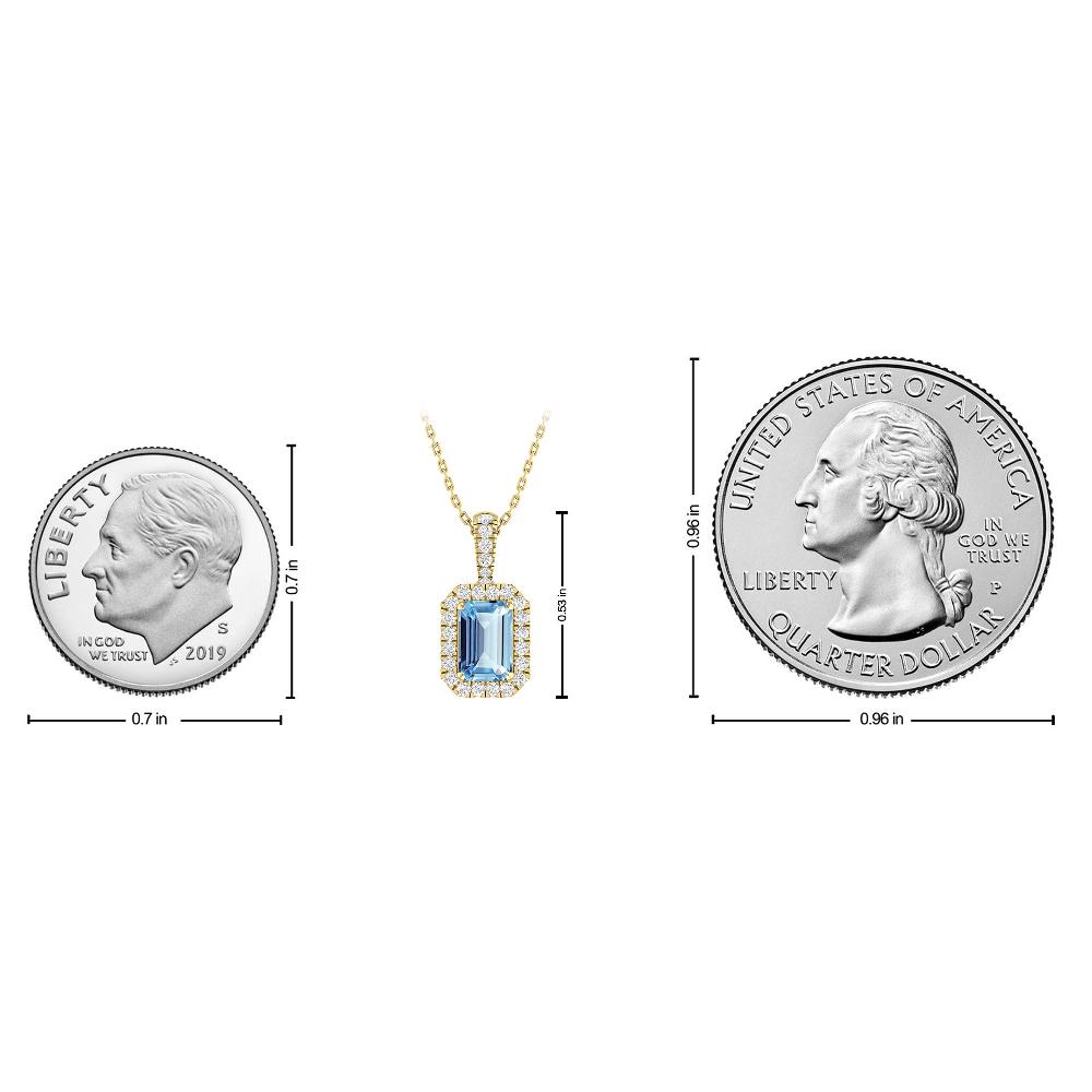 Yellow Gold - Aquamarine