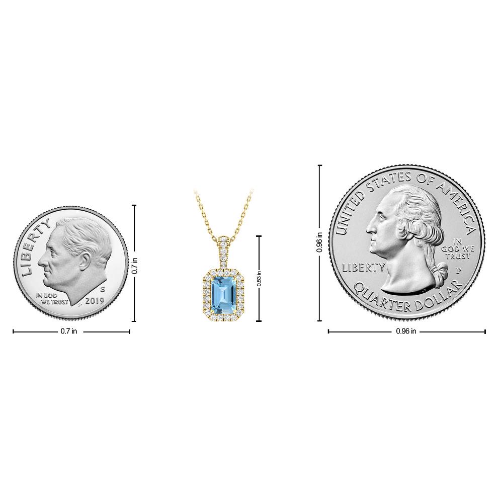 Yellow Gold - Blue Topaz