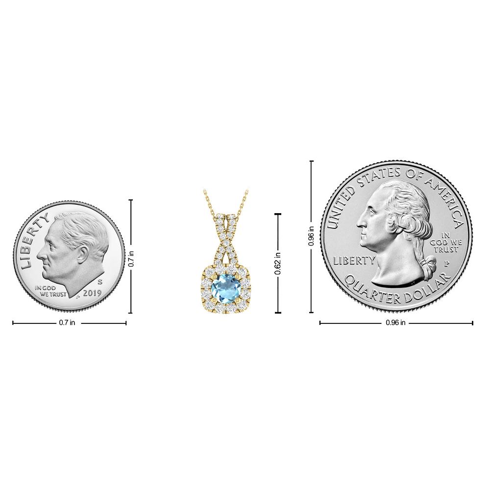 Yellow Gold - Aquamarine