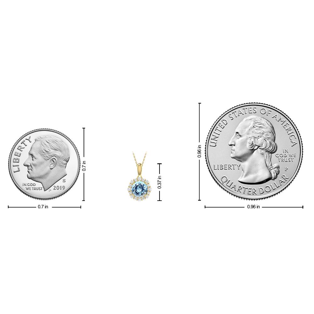 Yellow Gold - Aquamarine
