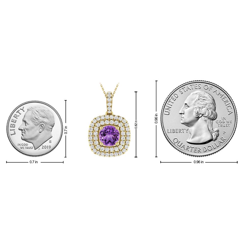 Yellow Gold - Amethyst