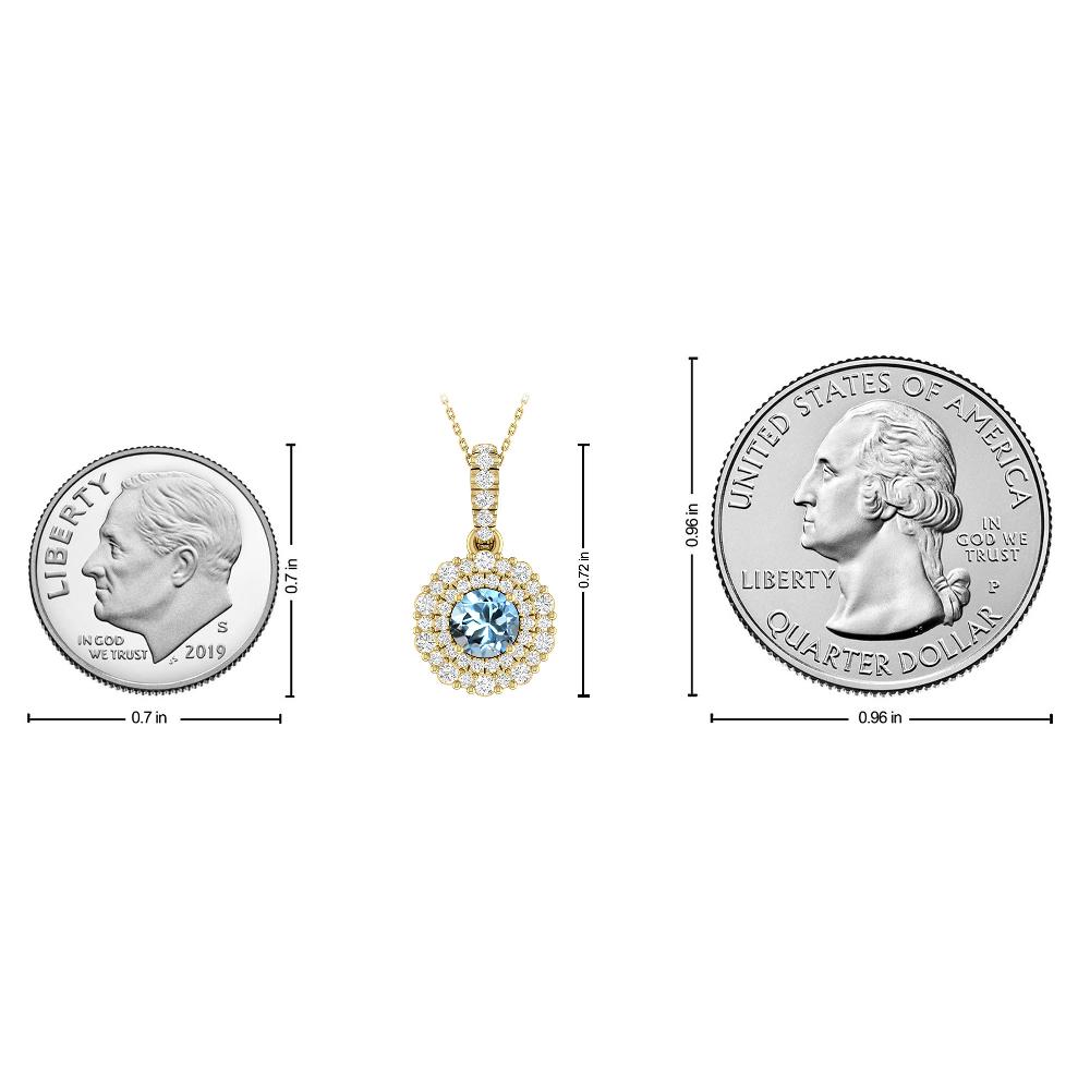 Yellow Gold - Aquamarine