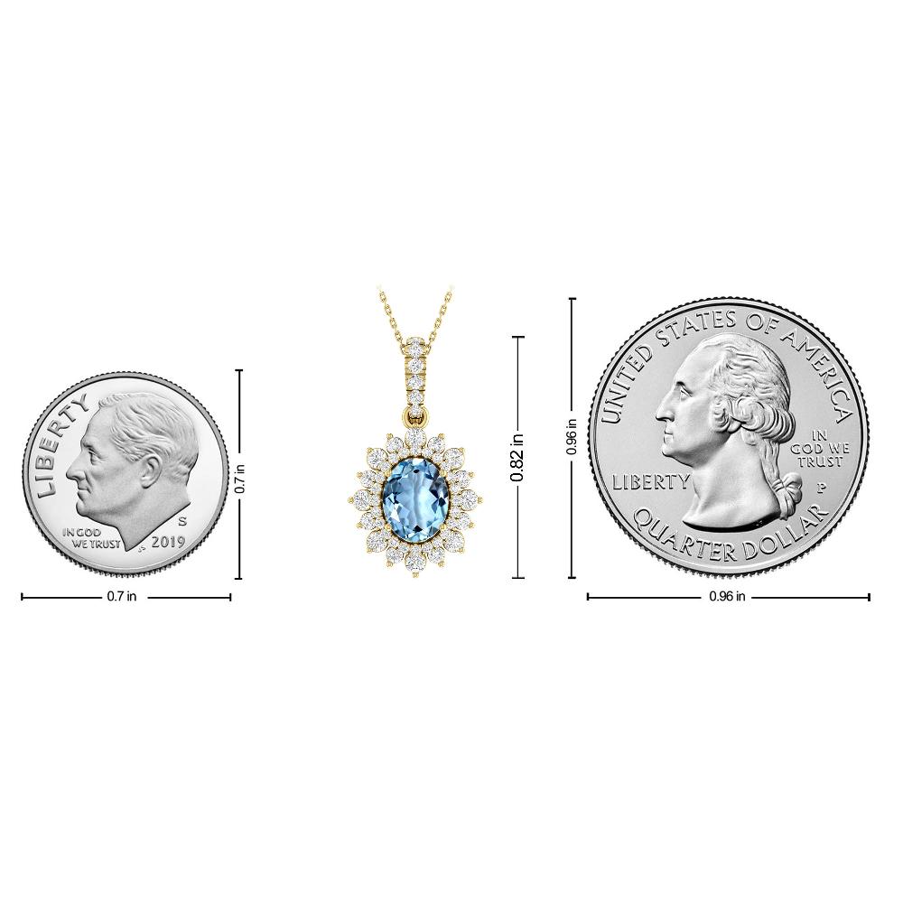 Yellow Gold - Aquamarine