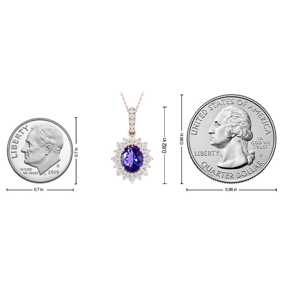 Rose Gold - Tanzanite