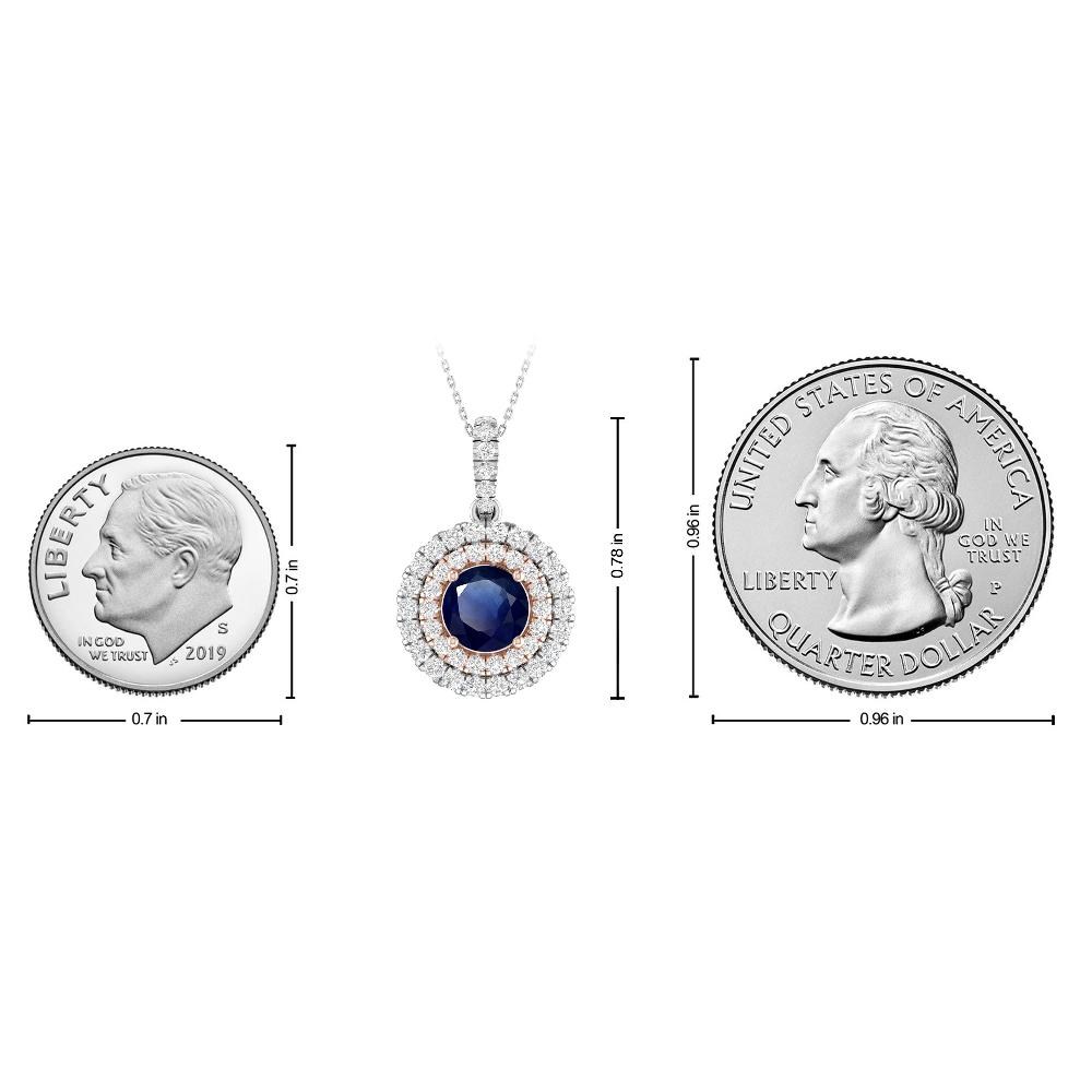 White Gold/Rose - Sapphire