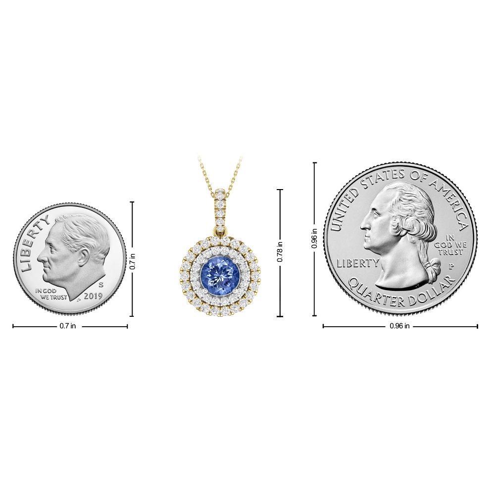 Yellow Gold/White - Tanzanite