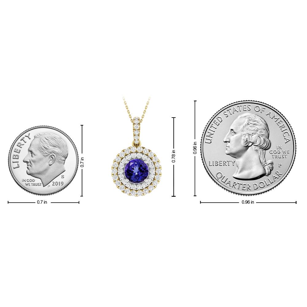 Yellow Gold/White - Tanzanite