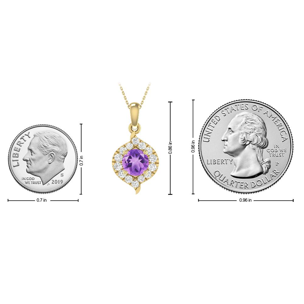 Yellow Gold - Amethyst