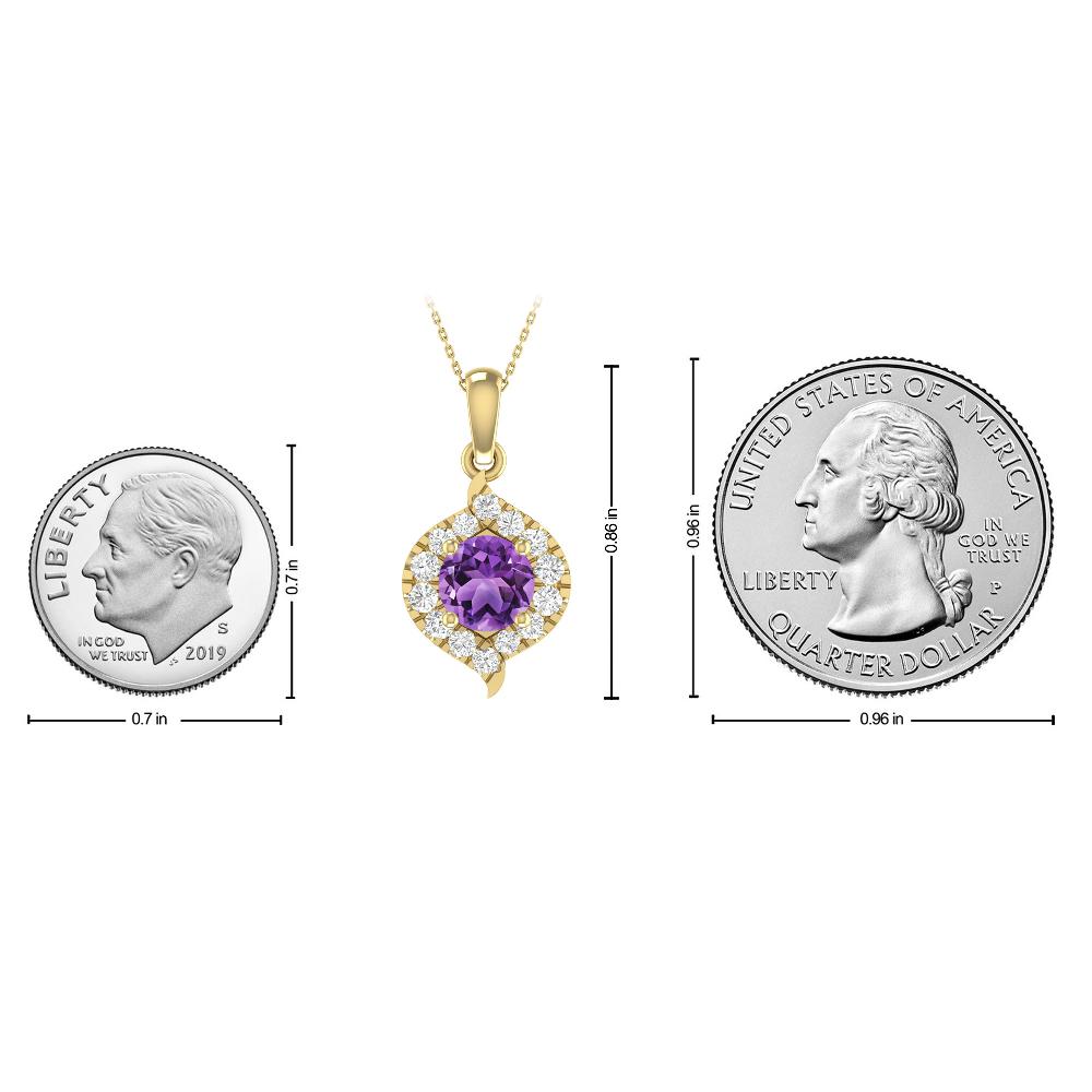 Yellow Gold - Amethyst