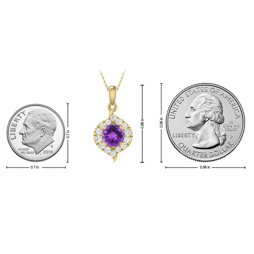 Yellow Gold - Amethyst
