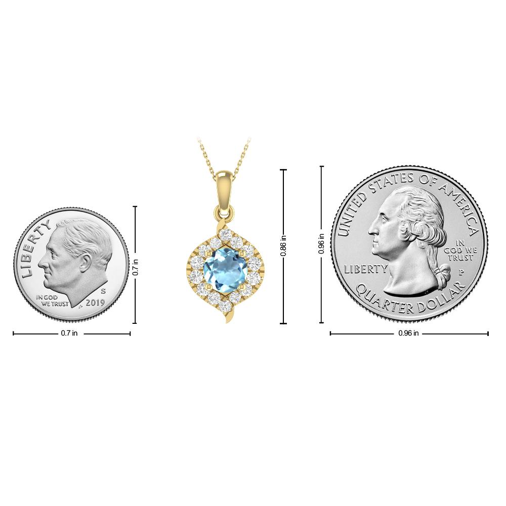Yellow Gold - Aquamarine