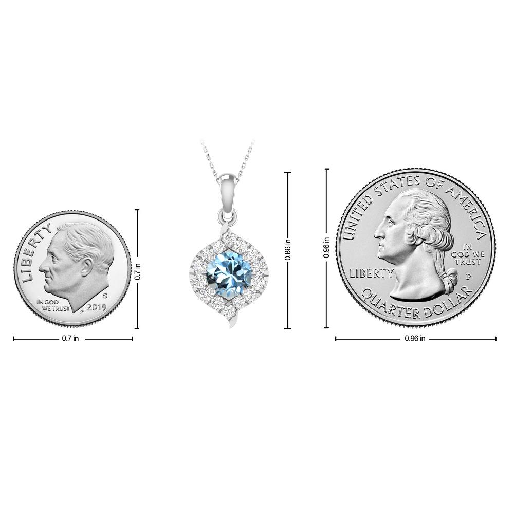 White Gold - Aquamarine