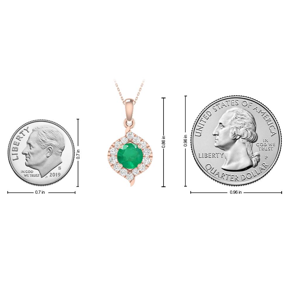 Rose Gold - Emerald