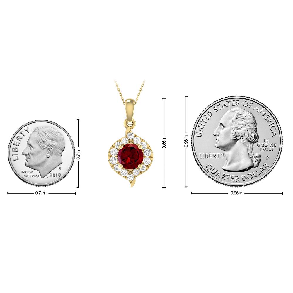 Yellow Gold - Garnet