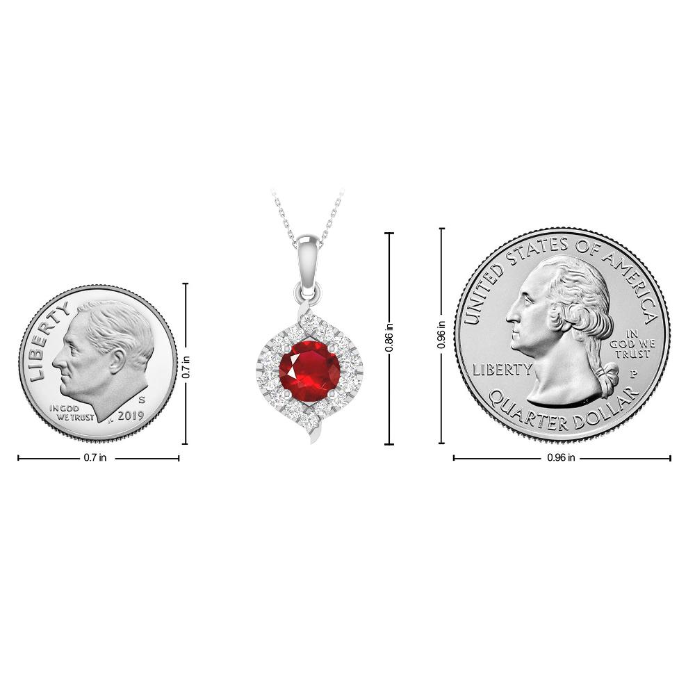 White Gold - Ruby
