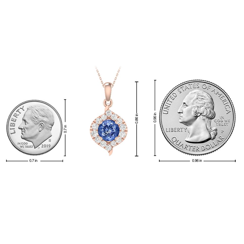 Rose Gold - Tanzanite
