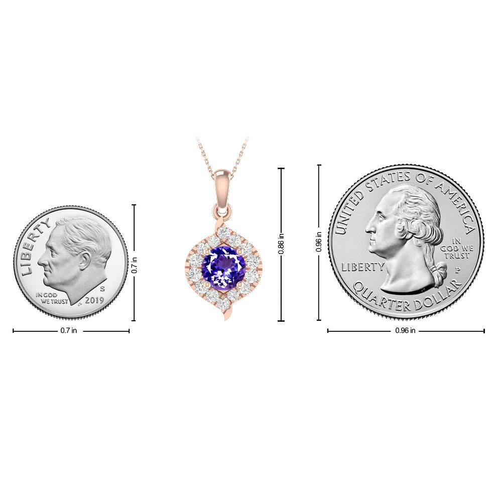 Rose Gold - Tanzanite