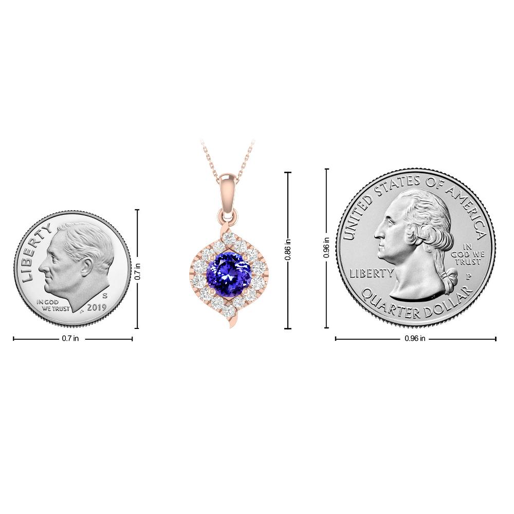 Rose Gold - Tanzanite