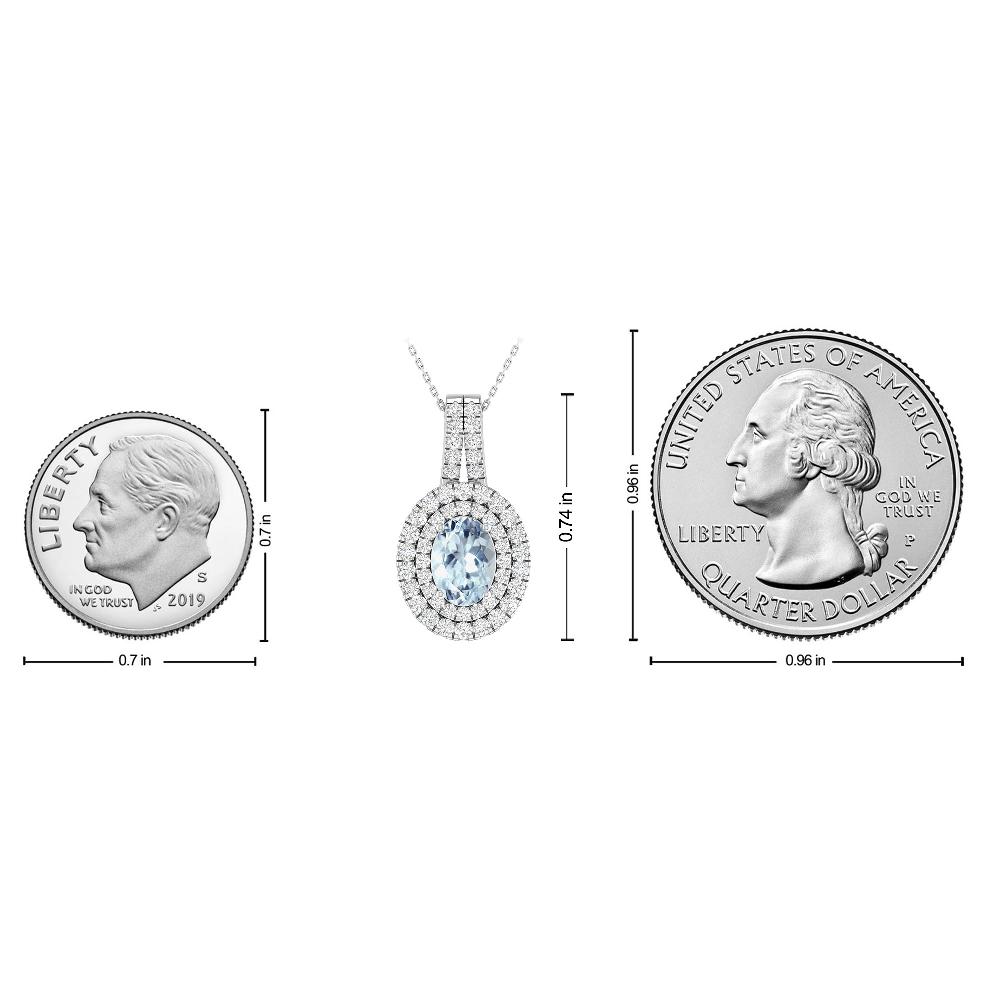 White Gold - Aquamarine
