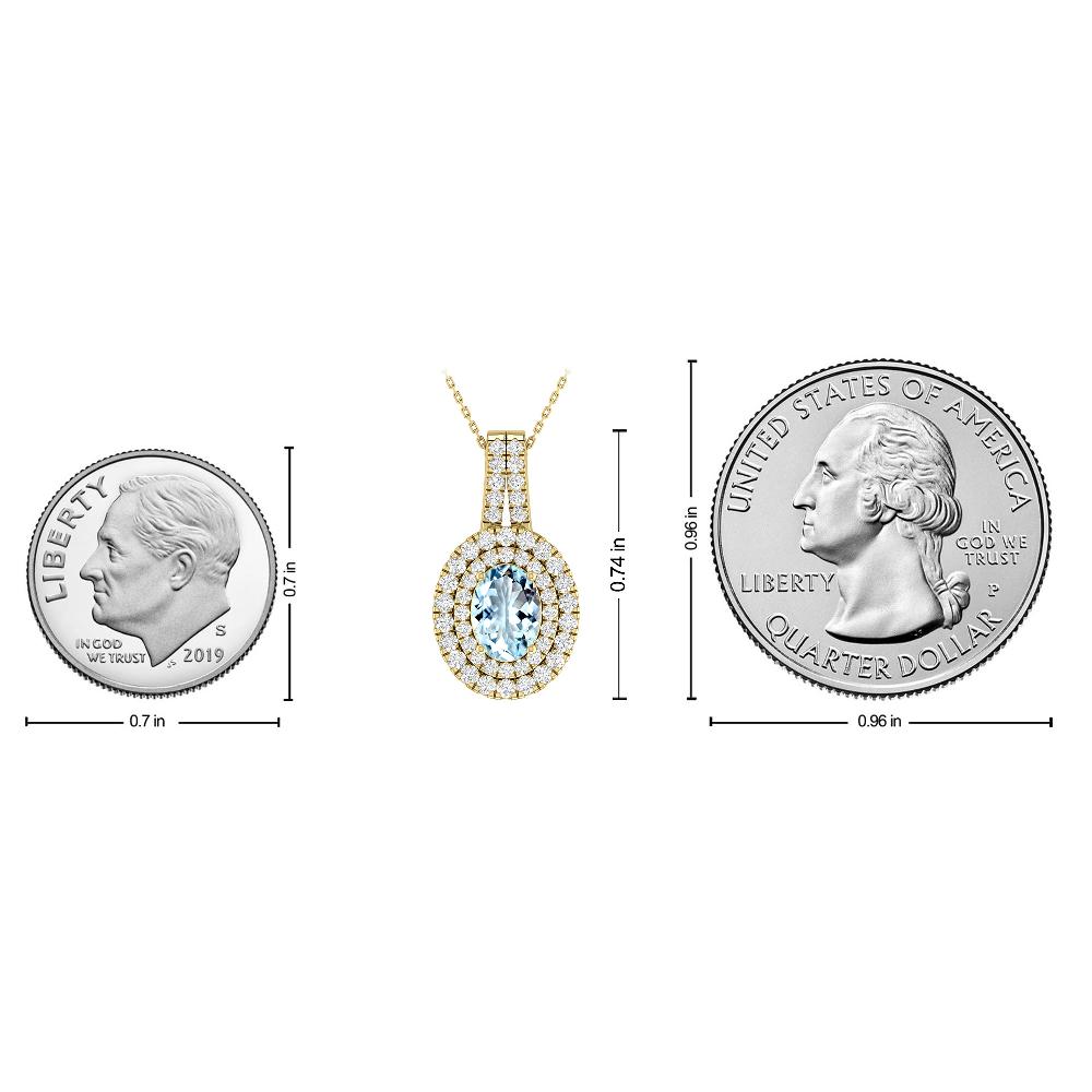 Yellow Gold - Aquamarine