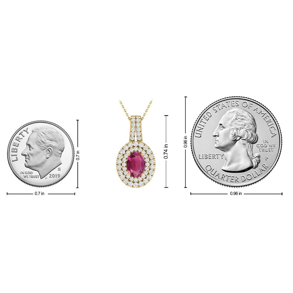 Yellow Gold - Pink Tourmaline