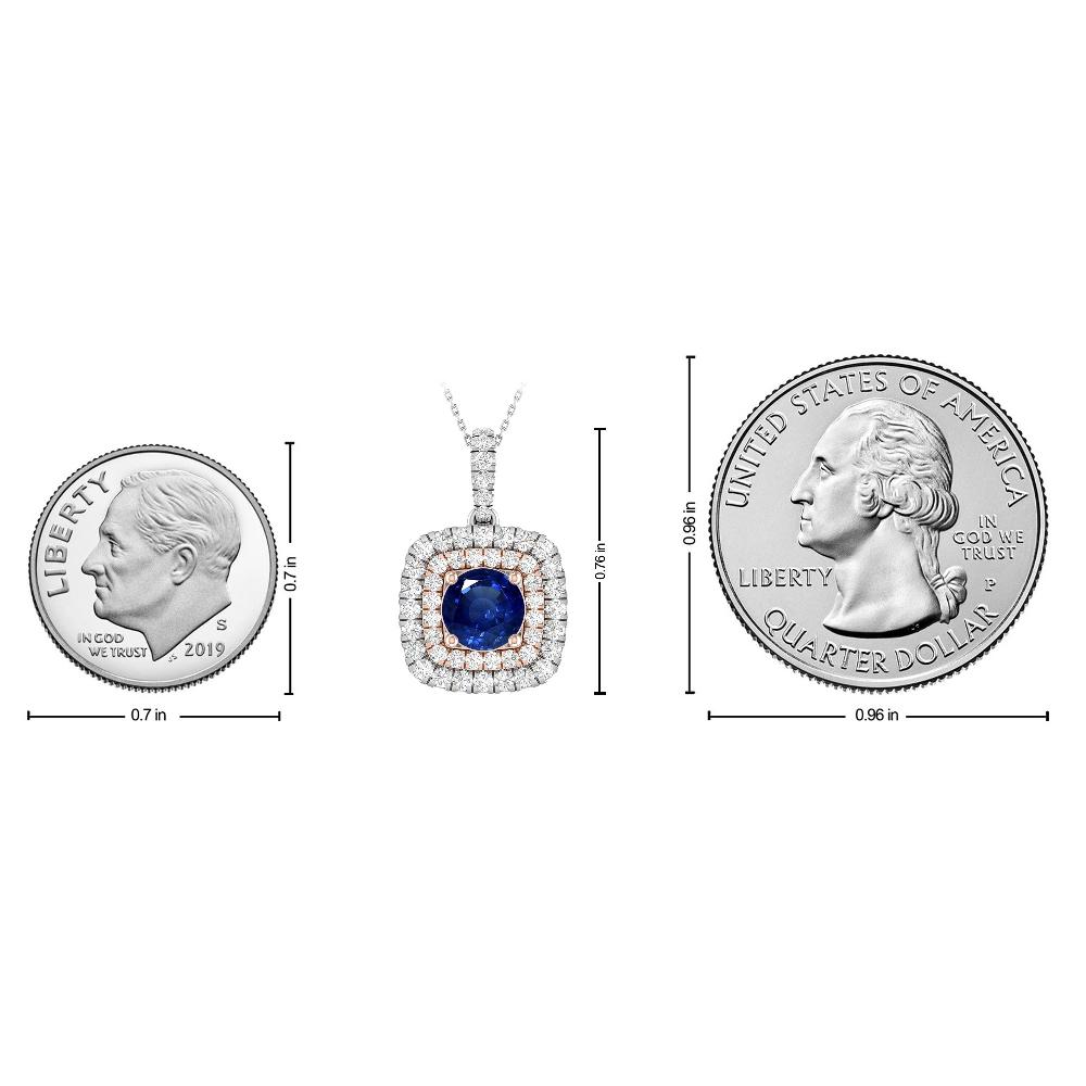 White Gold/Rose - Sapphire