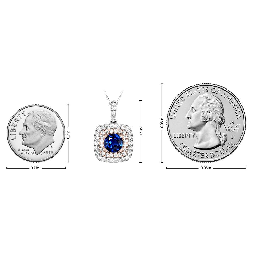 White Gold/Rose - Sapphire