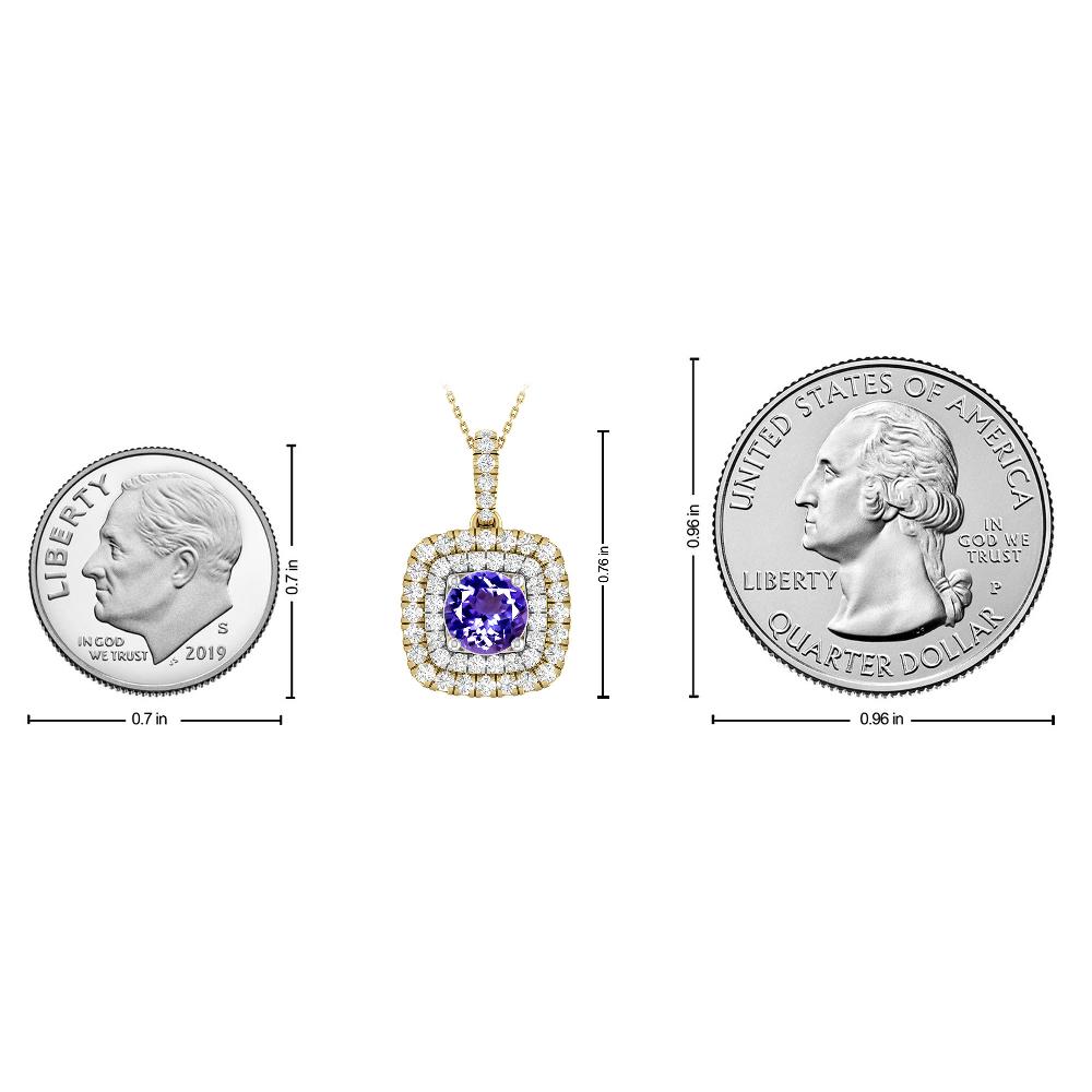 Yellow Gold/White - Tanzanite