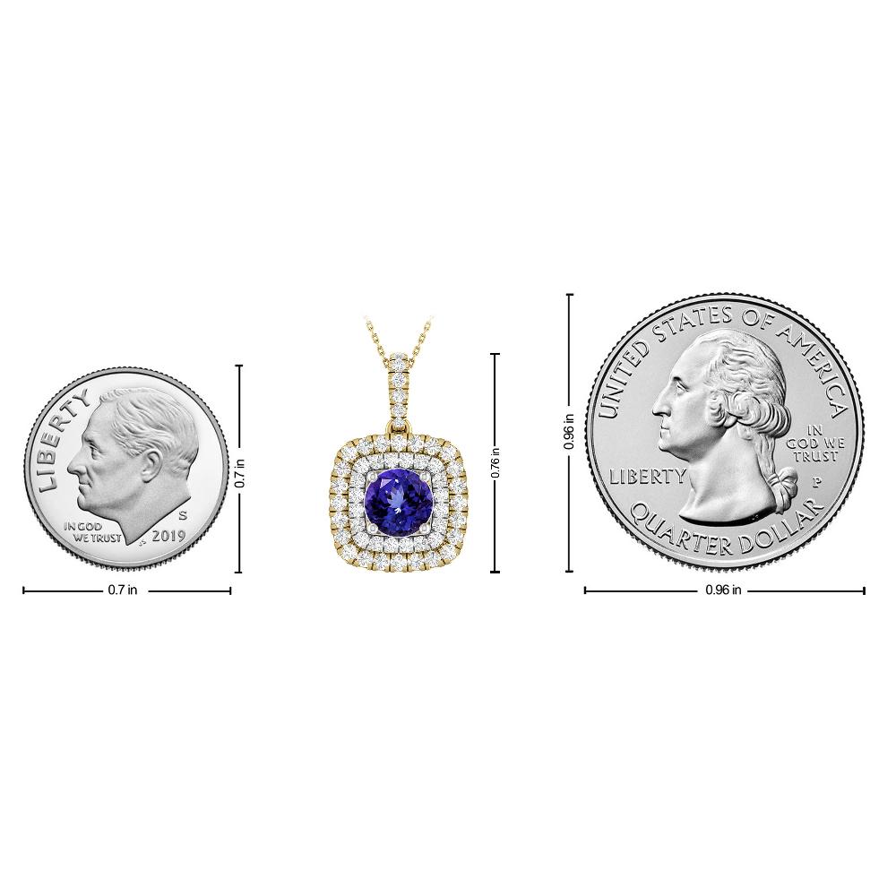 Yellow Gold/White - Tanzanite