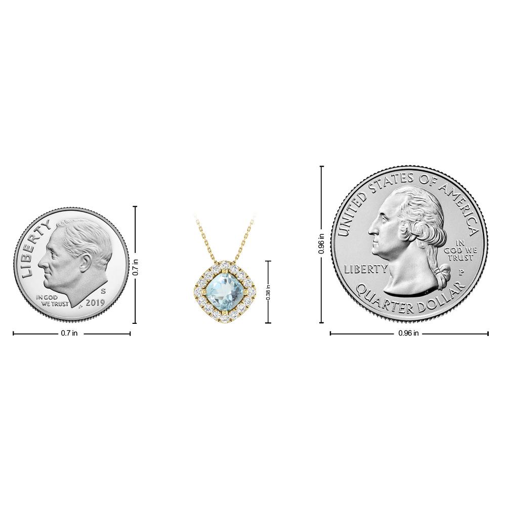 Yellow Gold - Aquamarine