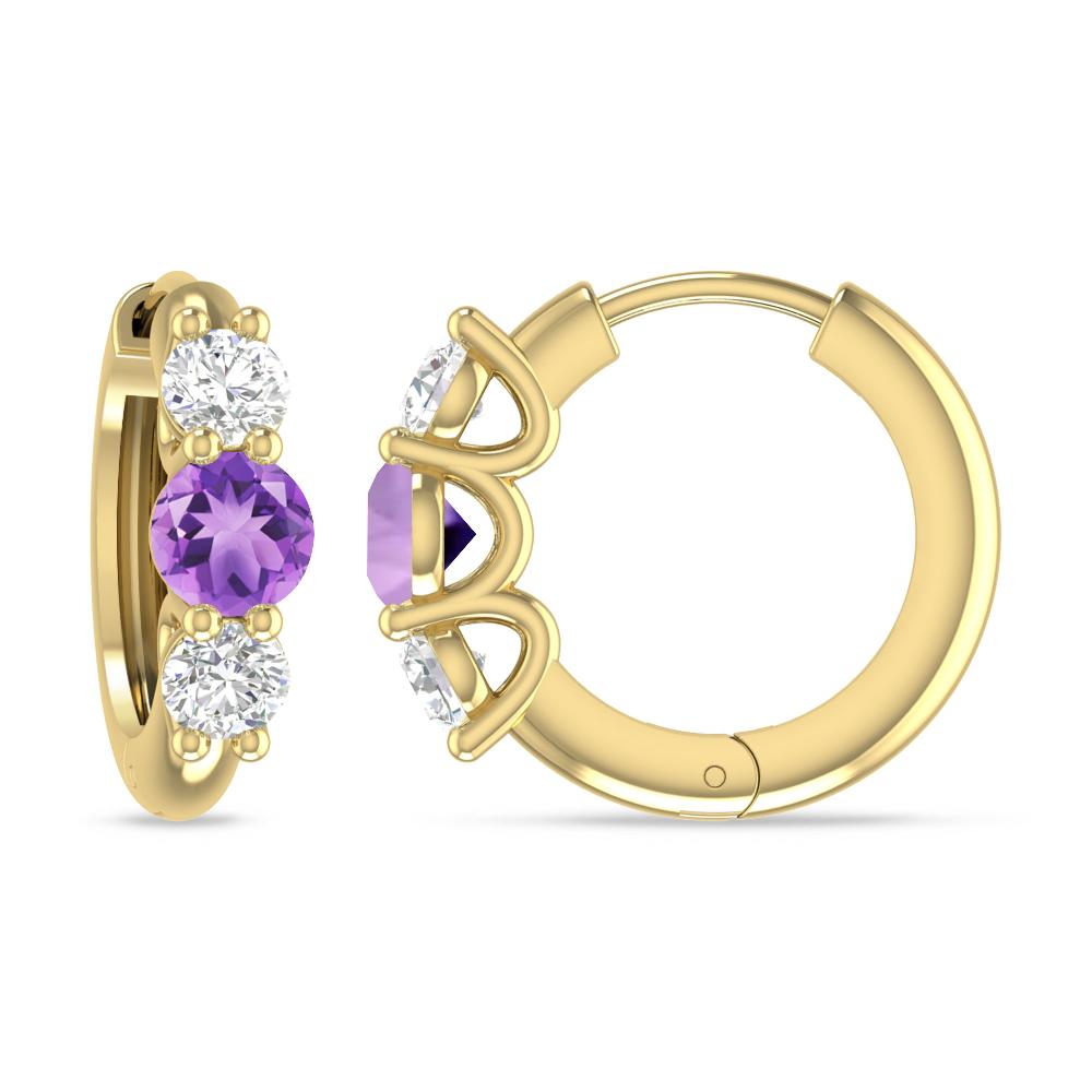 Yellow Gold - Amethyst