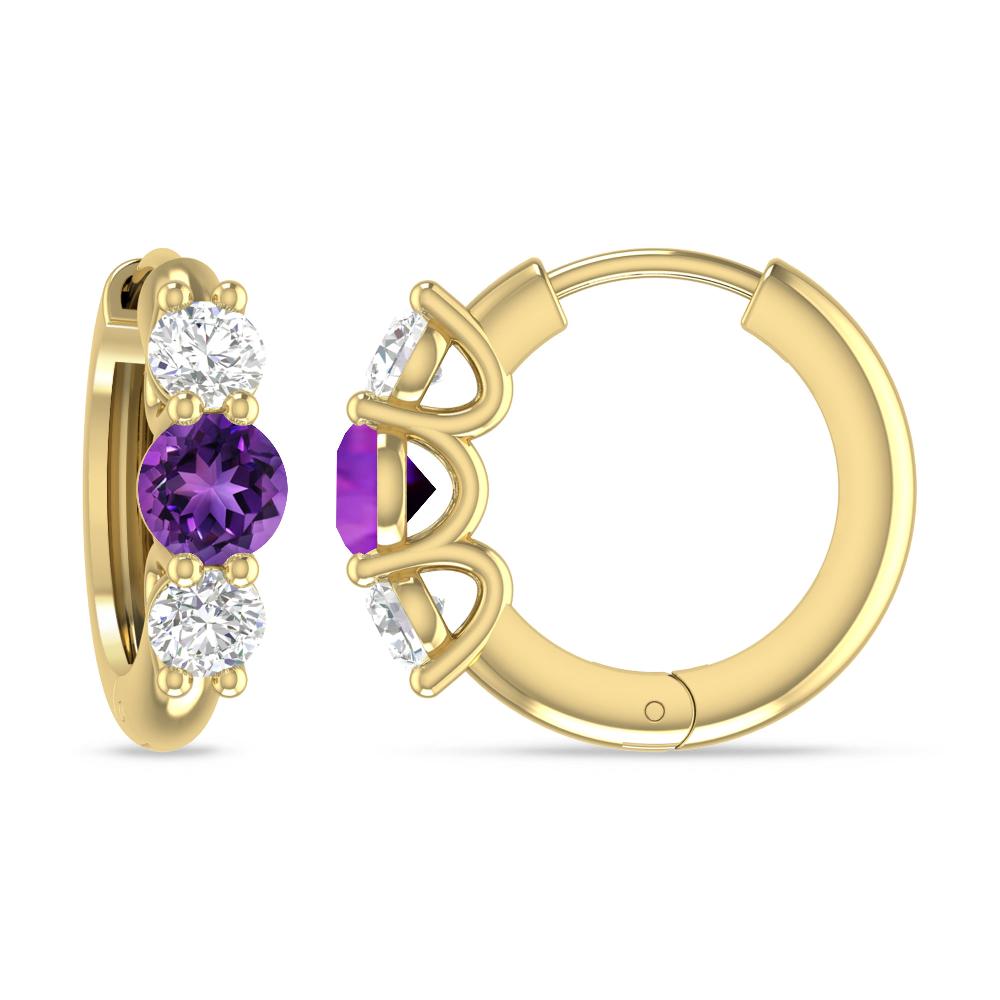 Yellow Gold - Amethyst