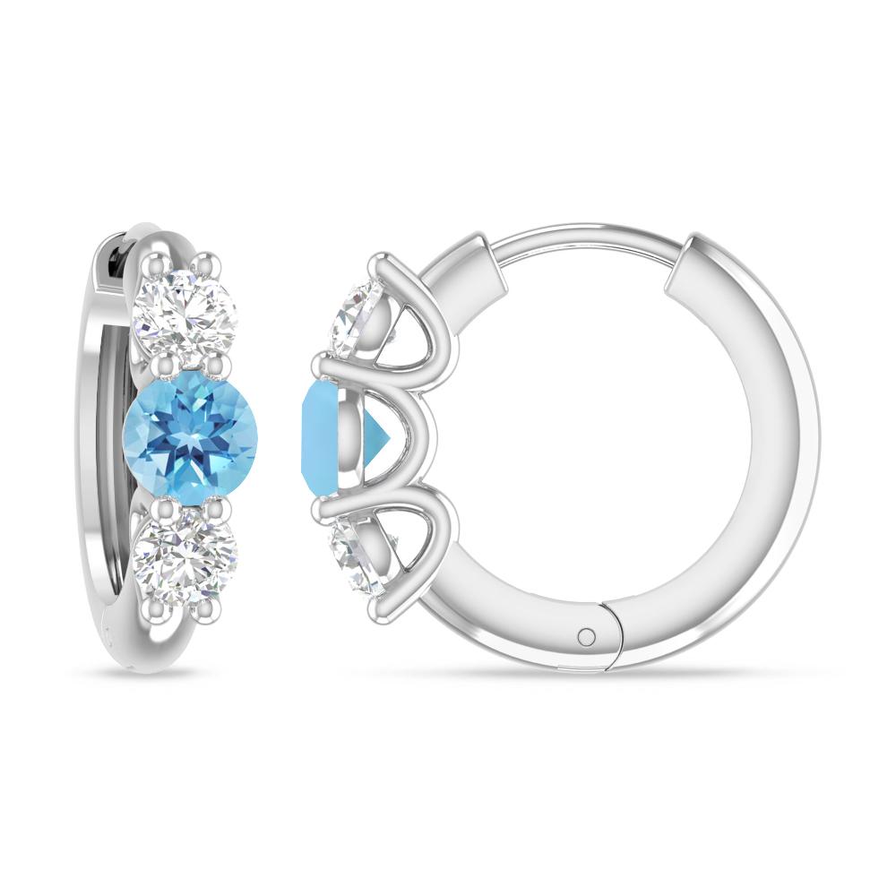 White Gold - Blue Topaz