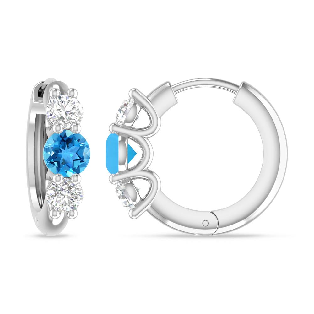 White Gold - Blue Topaz