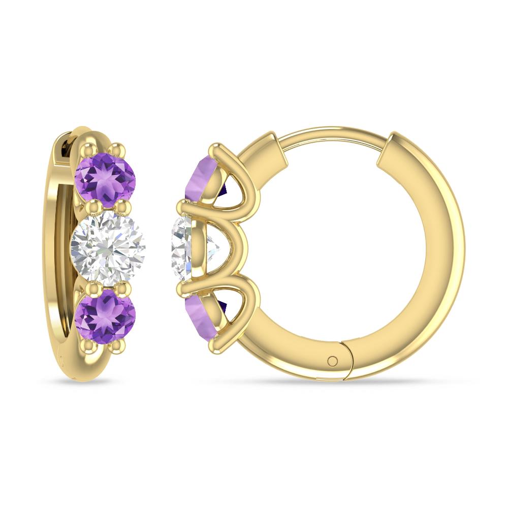 Yellow Gold - Amethyst