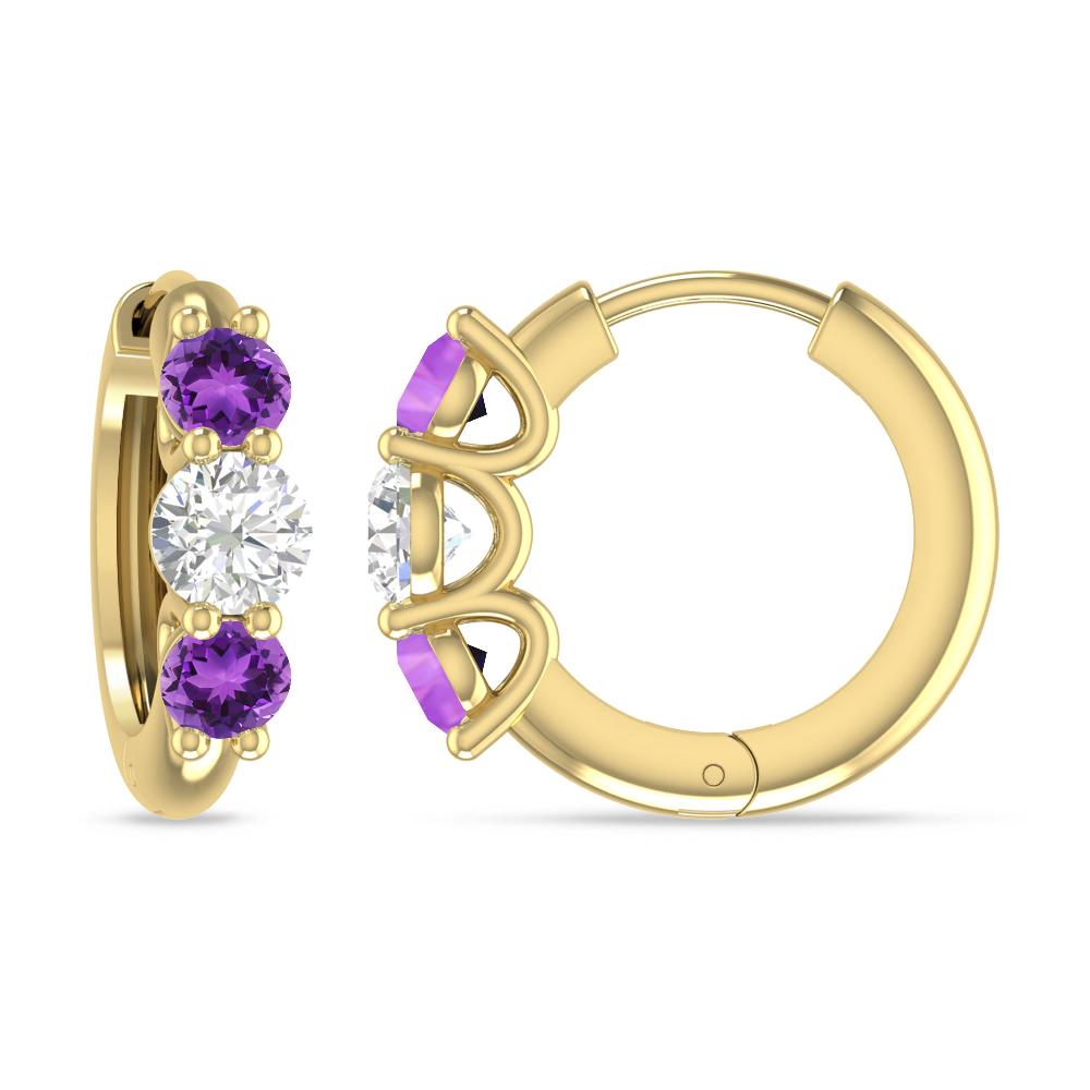 Yellow Gold - Amethyst