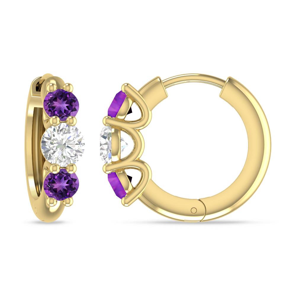 Yellow Gold - Amethyst