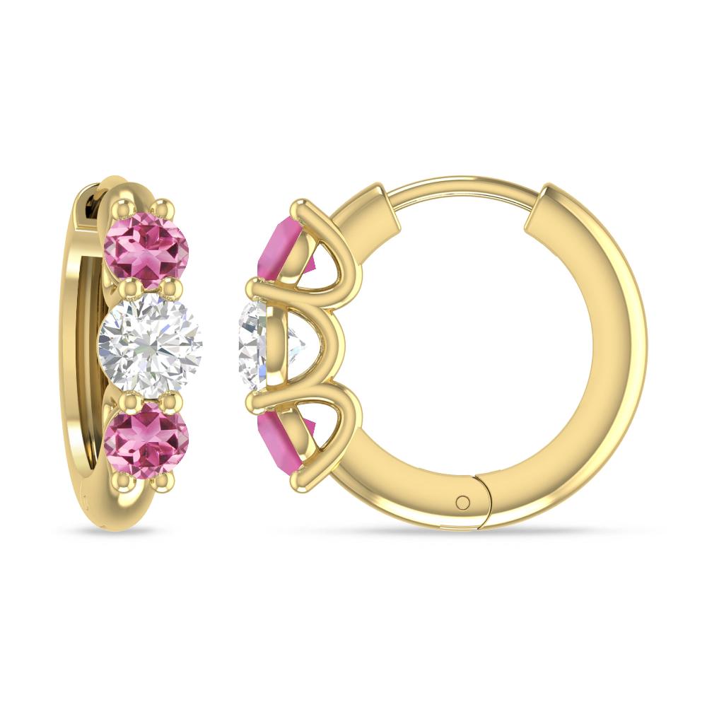 Yellow Gold - Pink Tourmaline