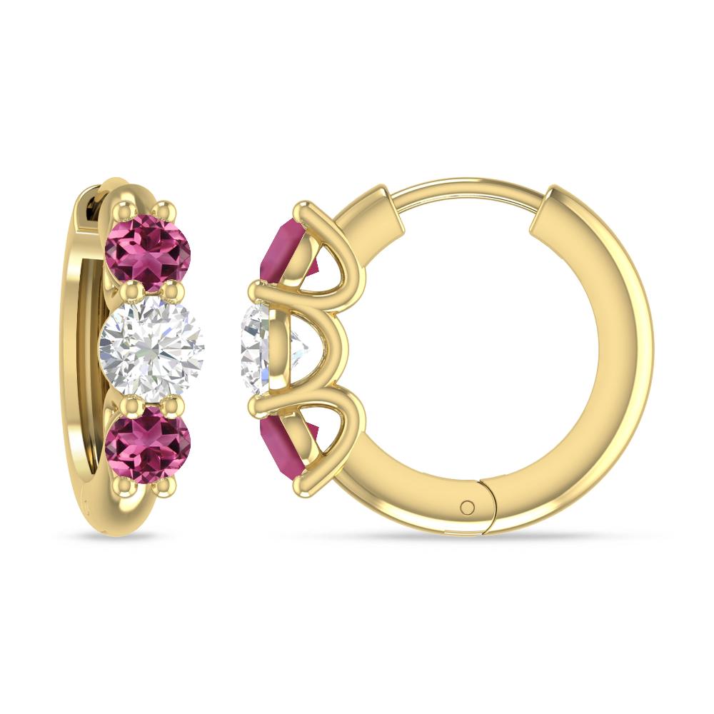 Yellow Gold - Pink Tourmaline