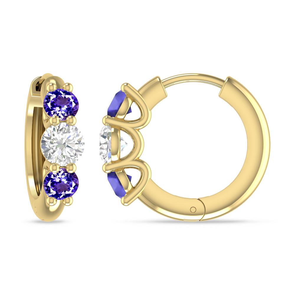 Yellow Gold - Tanzanite