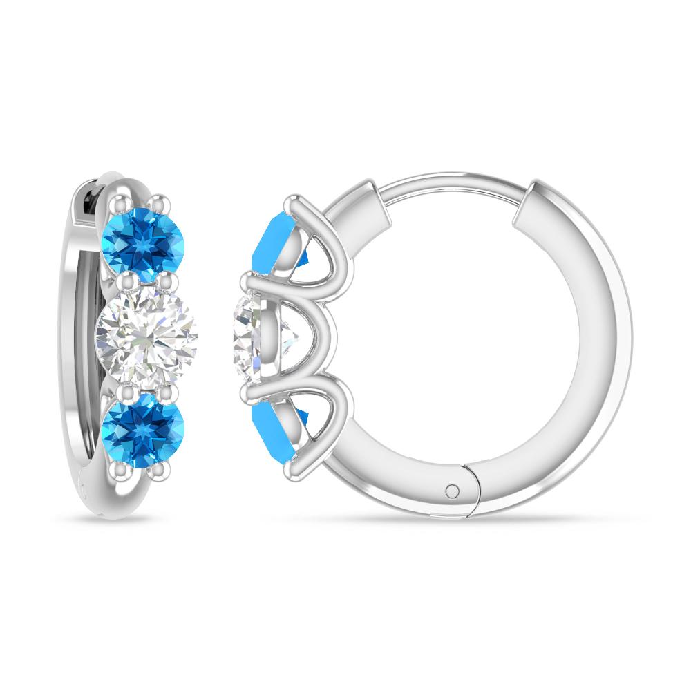 White Gold - Blue Topaz