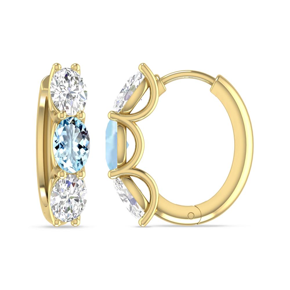 Yellow Gold - Aquamarine