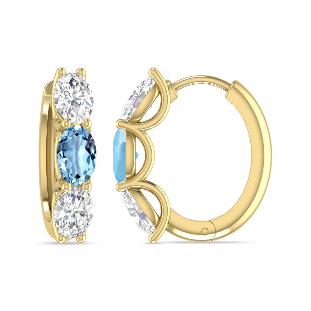 Yellow Gold - Aquamarine
