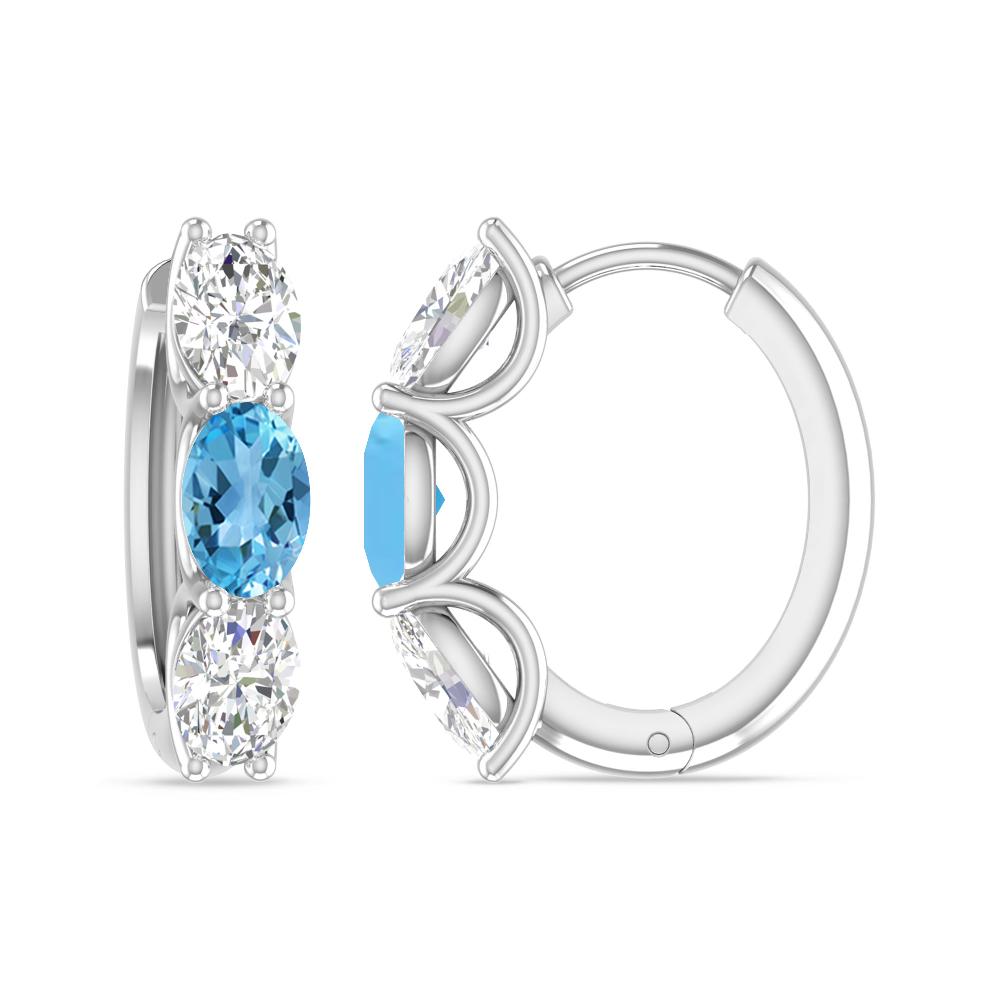White Gold - Blue Topaz