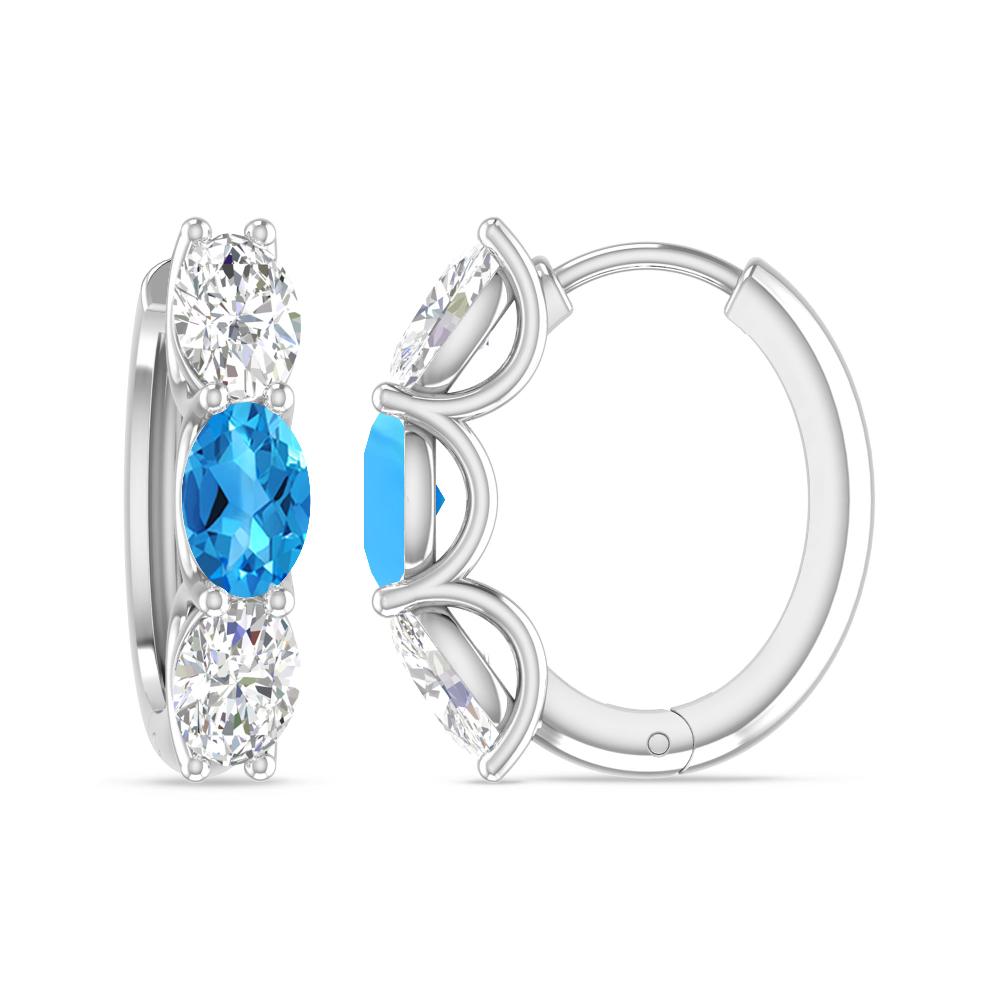 White Gold - Blue Topaz